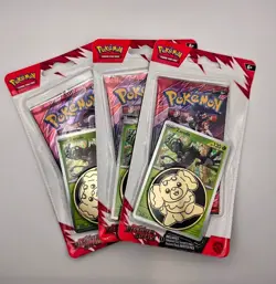 Pokemon TCG S&V Destined Rivals 3 Blister Packs Factory Sealed - Image 1