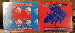 Pokemon Sword And Shield Base Set Elite Trainer Box Set Of 2 Sealed First Print - Image 2