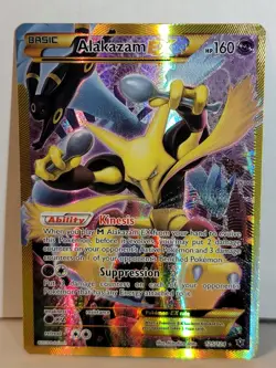 Alakazam Ex 125 125/124 Full Art Holo Secret Rare Illustration Pokemon Tcg 2016 - Image 1