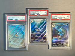 151 EVOLUTION LINE SET Blastoise Ex #200, Squirtle #170, & Wartortle #171 PSA 9 - Image 1
