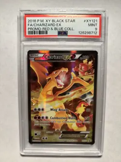 Pokemon 2016 Charizard EX XY121 XY Promos Holo Full Art, PSA 9 Mint - Image 1