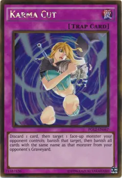 Yugioh! MP Karma Cut - PGL2-EN067 - Gold Rare - Unlimited Edition Moderately Pla - Image 1