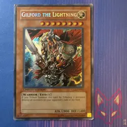 * Yu-Gi-Oh! - HP - Gilford the Lightning - CT2-EN001 - Vintage (US Seller) - Image 1