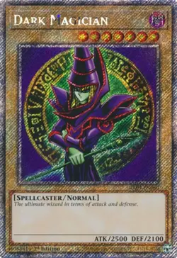 Yugioh! Dark Magician - RA03-EN080 - Platinum Secret Rare - 1st Edition Near Min - Image 1