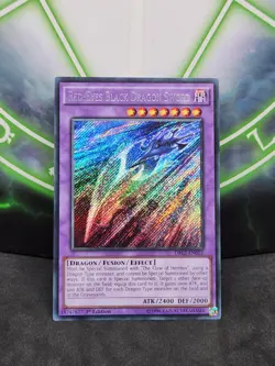 Yugioh Red-Eyes Black Dragon Sword DRL2-EN012 Secret Rare 1st Edition NM - Image 1
