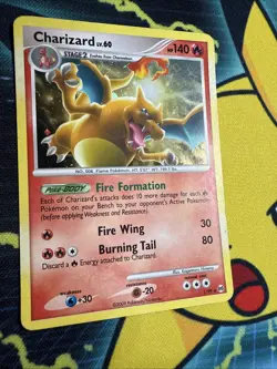 Charizard 1/99 Arceus Cracked Ice Holo Promo Rare Pokemon Card Heavily Played - Image 2