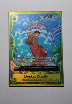 One Piece Card Game Monkey.D.Luffy Op07-109 SR Treasure Rare Alternate Art M/NM - Image 1
