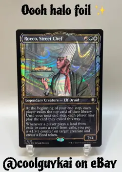 Magic The Gathering Card Rocco Street Chef (Halo Foil) Mint Condition MAT - Image 1