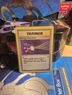 4th Print Energy Retrieval Base Set 1999-2000 LP, 81/102 Pokemon Card. - Image 1