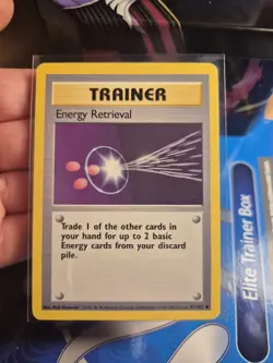 4th Print Energy Retrieval Base Set 1999-2000 LP, 81/102 Pokemon Card. - Image 2