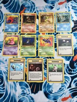 11 Vintage 1st EDITION Pokemon Cards Lot: Jungle Fossil WOTC English - Image 1