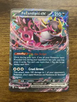 Fezandipiti EX Shrouded Fable Holo Double Rare Pokemon TCG Card 038/064 - Image 2