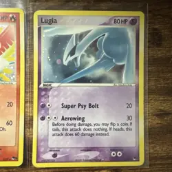 2007 Pokemon Ho-Oh + Lugia (2 Card Set) Holo Pop Series 5 Ungraded 1/17 2/17 - Image 3