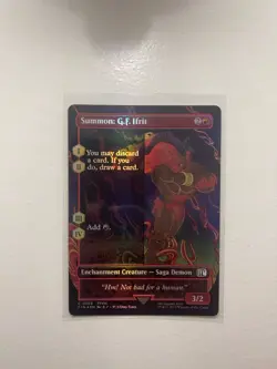 Summon: G.F. Ifrit 0369 (Borderless) Final Fantasy Foil mtg english - Image 1