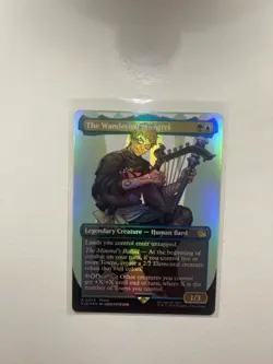 The Wandering Minstrel (#403) - Foil Extended Art FIN NM MTG - Image 1