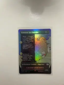 Summon: Fat Chocobo 0371 (Borderless) Final Fantasy Foil mtg english - Image 1