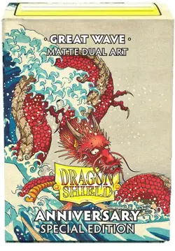 Dragon Shield Great Wave Dual Matte Sleeves (100-pack) - Free Shipping! - Image 1