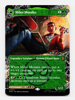 Miles Morales (0211) (Borderless) - [Marvel's Spider-Man] MTG Magic NM/M 🌳 - Image 1