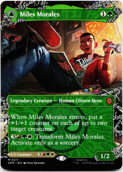 Miles Morales (0211) (Borderless) - [Marvel's Spider-Man] MTG Magic NM/M 🌳 - Image 3