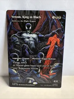 MTG Marvel Spiderman Venom King In Black Borderless Non Foil 0022 - Image 1
