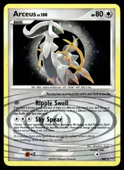 Arceus lv. 100 AR5 Pokemon TCG Platinum Arceus Holo Rare LP - Image 1
