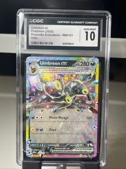 Pokemon tcg- Umbreon EX - Prismatic Evolutions 060/131 - CGC Grade 10 - Image 1