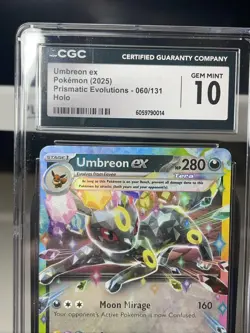 Pokemon tcg- Umbreon EX - Prismatic Evolutions 060/131 - CGC Grade 10 - Image 2