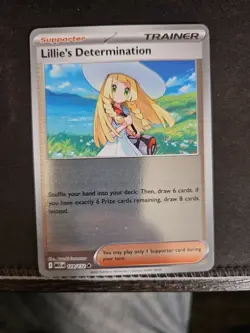 Lillie's Determination (Reverse Holo) 119/132 Uncommon Pokemon Mega Evolution NM - Image 1