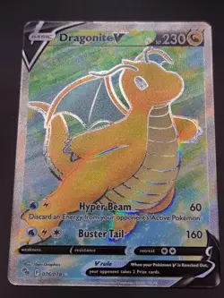 Dragonite V 076/078 NM/LP. Full Art Ultra Rare Pokemon TCG - Pokemon GO - Image 1