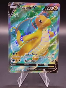 Dragonite V 076/078 NM/LP. Full Art Ultra Rare Pokemon TCG - Pokemon GO - Image 2