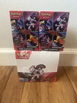 Pokemon TCG Destined Rivals Booster Box and 2 Booster Bundles LOT BUNDLE - Image 1