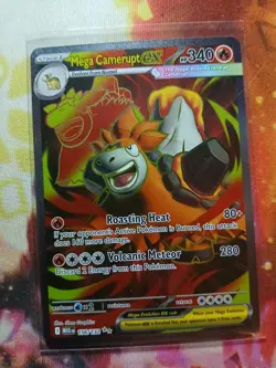 Pokemon TCG Mega Camerupt Ex Full Art Ultra Rare 156/132 Mega Evolution NM - Image 1