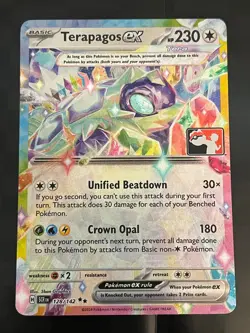 Play! Pokemon Prize Pack Terapagos EX 128/142 NM - Image 1