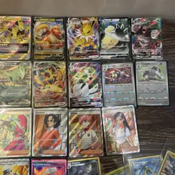 Lot of Pokemon TCG Cards Full Art Trainers V Vstar V Max Rainbow Holo Promo - Image 3