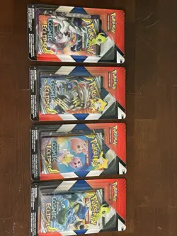 Cosmic Eclipse Blister 4 Pack Full Art UNPUNCHED! Pokemon Card Tcg New Sealed! - Image 2