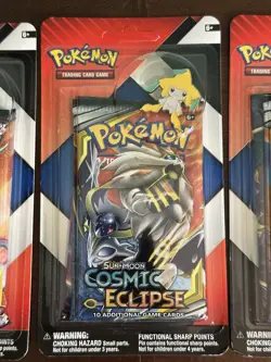 Cosmic Eclipse Blister 4 Pack Full Art UNPUNCHED! Pokemon Card Tcg New Sealed! - Image 5
