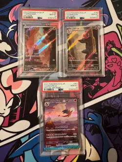 PSA 10 Charizard SAR 201/165 Charmander Charmeleon Set Pokemon Card 151 Japanese - Image 1