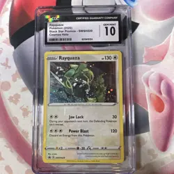 CGC 10 Rayquaza SWSH029 SWSH: Sword & Shield Promo Cards Holo - Image 1