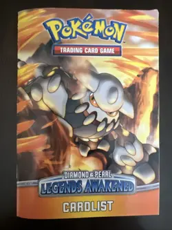 Pokemon Trading Card Game Diamond & Pearl Legends Awakened Cardlist Rulebook - Image 2