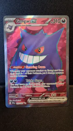 Pokemon Gengar EX Temporal Forces Ultra Rare Holo Card 193/162 LP - Image 1