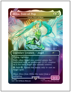 1x Miku, Font of Pop (Giada), Foil, Secret Lair Hatsune Miku, Magic MTG NM ENG - Image 1