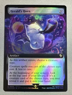 MTG / Herald's Horn / BABP / #228 / FOIL (Extended Art) / Promo / NM - Image 1