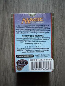 Magic the Gathering Mercadian Masques Deepwood Menace Theme Deck MTG - Image 2