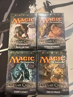 Magic The Gathering PLANAR CHAOS New Sealed Theme Decks Set Of 4 MTG - Image 1