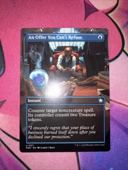 An Offer You Can't Refuse 311 (Borderless) Foundations Magic The Gathering NM - Image 2