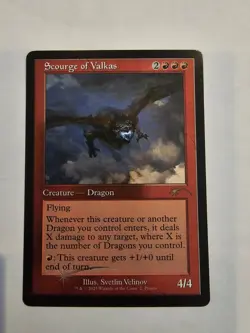 Scourge of Valkas (Retro Frame) Secret Lair Drop Foil - Image 1