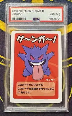 2019 POKEMON OLD MAID GENGAR PSA 10 - Image 1