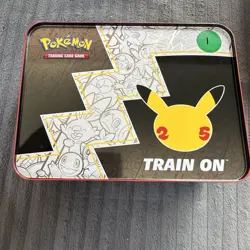 Pokemon 25th celebration TCG Card Tin - Lunch Box Tin - Lot 1 - Image 2