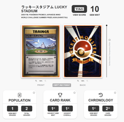 2000 Pokemon Japanese Trainer Promo Lucky Stadium Hokushin'etsu - TAG 10 - Image 3