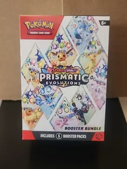 Pokemon TCG Prismatic Evolutions Booster Bundle (6 Booster Packs) New Sealed - Image 1